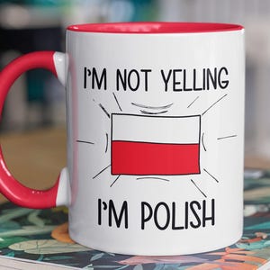 Presente para polonês, caneca de café polonesa engraçada, presente da Polônia, lembranças da bandeira polonesa da Polônia, presente de aniversário polonês, presente para pai polonês, mãe polonesa