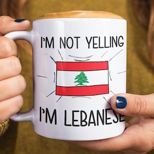 Gift For Lebanese, Funny Lebanese Coffee Mug, Lebanon Gift, Lebanese Flag Lebanon Souvenirs, Lebanese Birthday Gift