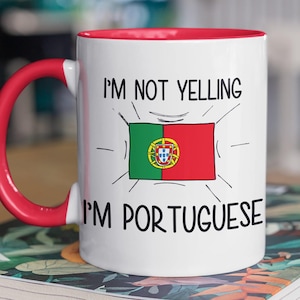 Gift For Portuguese, Funny Portuguese Coffee Mug, Portugal  Gift, Portuguese Flag Portugal Souvenirs, Portuguese Birthday Gift