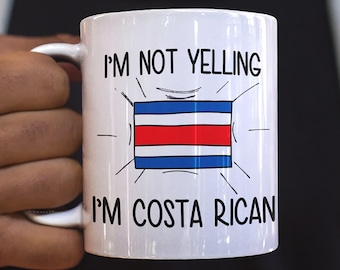 Taza con la bandera de Costa Rica: regalo de recuerdo de Costa Rica