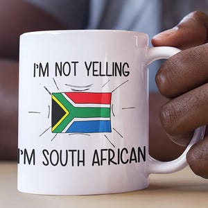 Gift For South African, Funny South African Coffee Mug, South Africa Gift, South African Flag South Africa Souvenirs, Gift For African