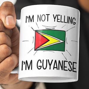 Funny Gift For Guyanese, Gift For Guyanese Dad Guyanese Mom, Guyanese Wife & Husband Gift Ideas, Guyana Flag Guyanese Souvenir Guyana Mug