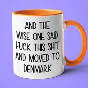 Moving To Denmark Mug, Funny Denmark Gift, Moving Away Gift, Long Distance Mug, Friend Moving Gift, Going Away Gift, Friend Moving Denmark