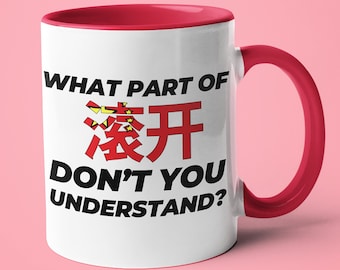 What Part Of Don't You Understand Chinese Mug, Gift For Chinese, Chinese Gift, Chinese Gift Ideas, Chinese Swearing Mug