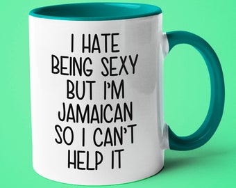 Je suis jamaïcain Je ne peux pas l’aider Tasse , cadeau amusant pour jamaïcain, cadeau d’ami jamaïcain, cadeau de femme jamaïcaine, cadeau de mari jamaïcain, drôle jamaïcain