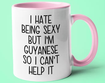 Guyanese Coffee Mug, Funny Gift for Guyanese Wife or Husband, Guyana Souvenir