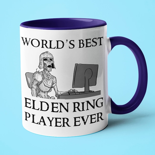 World's Best Elden Ring Player Saying Funny Elden Ring Mug, Gift For Elden Ring Fan, Funny RPG Gamer Gift Mug, Elden Ring Meme