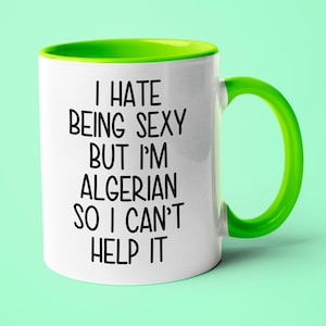 Tasse à café algérienne, cadeau amusant pour femme ou mari algérien, souvenir d'Algérie