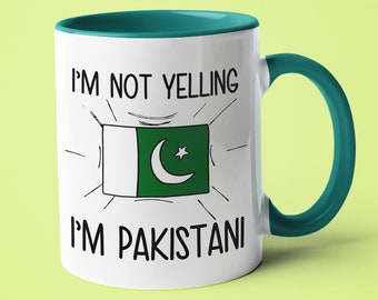 I'm Not Yelling I'm Pakistani Mug, Pakistani Gift Idea, Gift For Pakistani, Pakistani Gift, Pakistani Dad Gift, Pakistani Friend Gift
