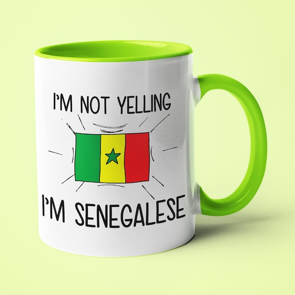 I'm Not Schreiing I'm Senegalese Tasse, Senegalese Geschenkidee, Geschenk für Senegalese, Senegalesische Mutter Geschenk, Senegalesischer Papa Geschenk