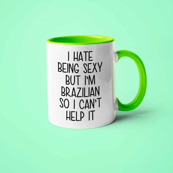 Brazilian Coffee Mug, Funny Gift for Brazilian Wife or Husband, Brazil Souvenir