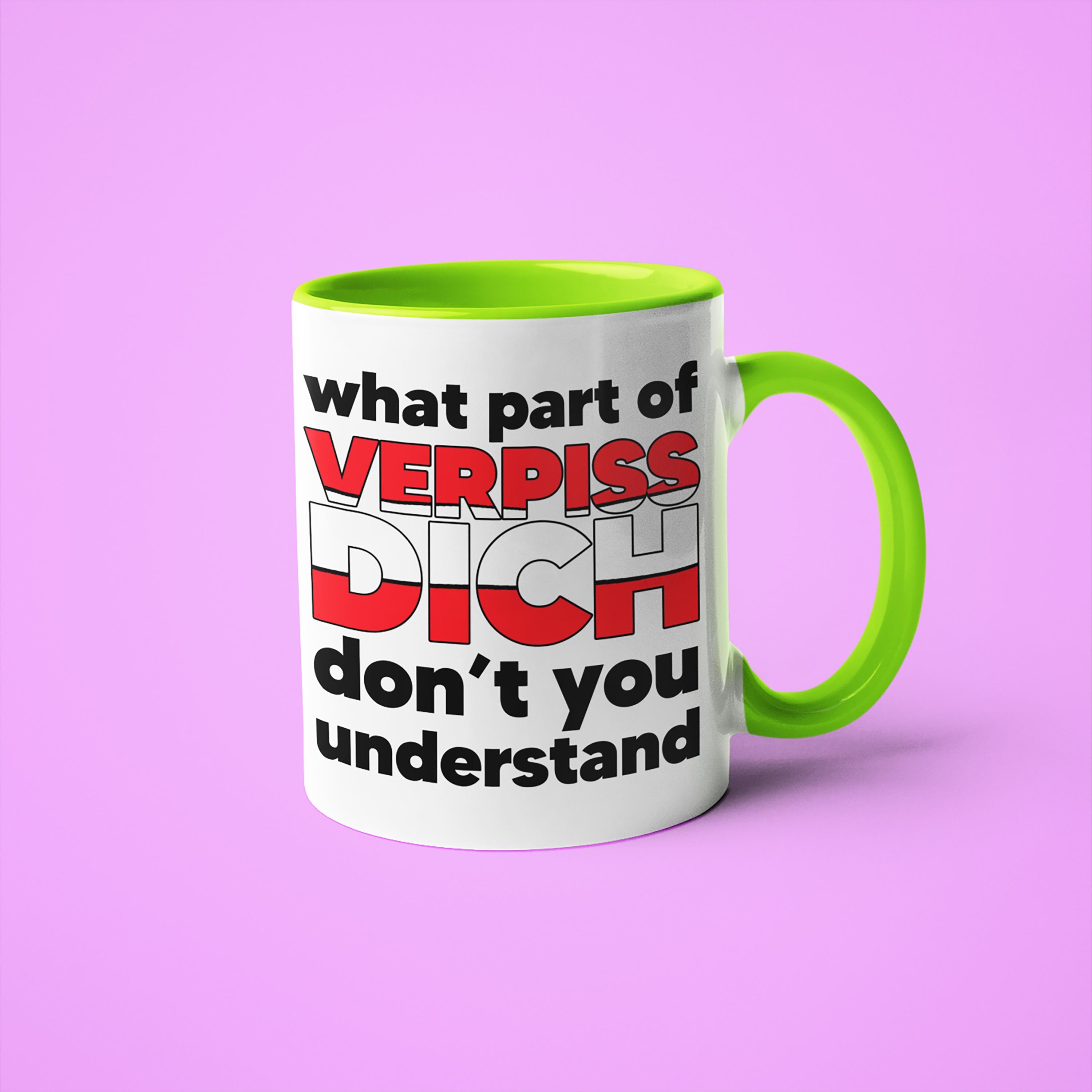 Tasse Autriche Cadeau Hoit. Di. Goschn., Tasse à Café Autriche Dialecte