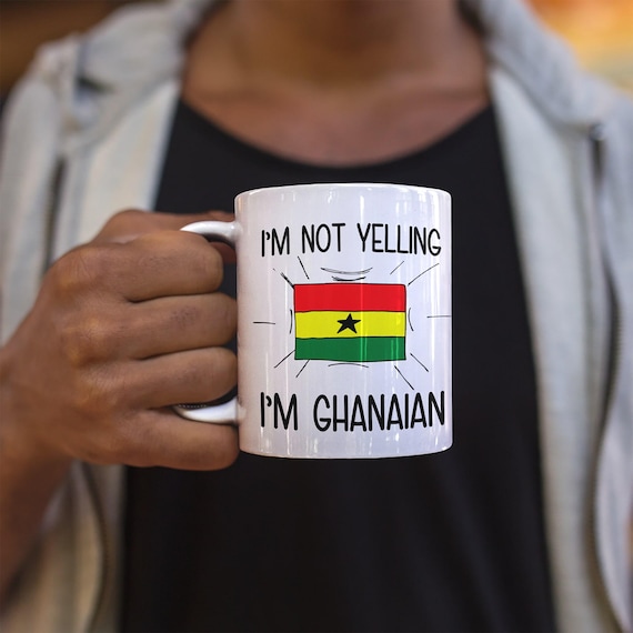 Ghanaian Coffee Mug, Ghanaian Flag Ghana Souvenir