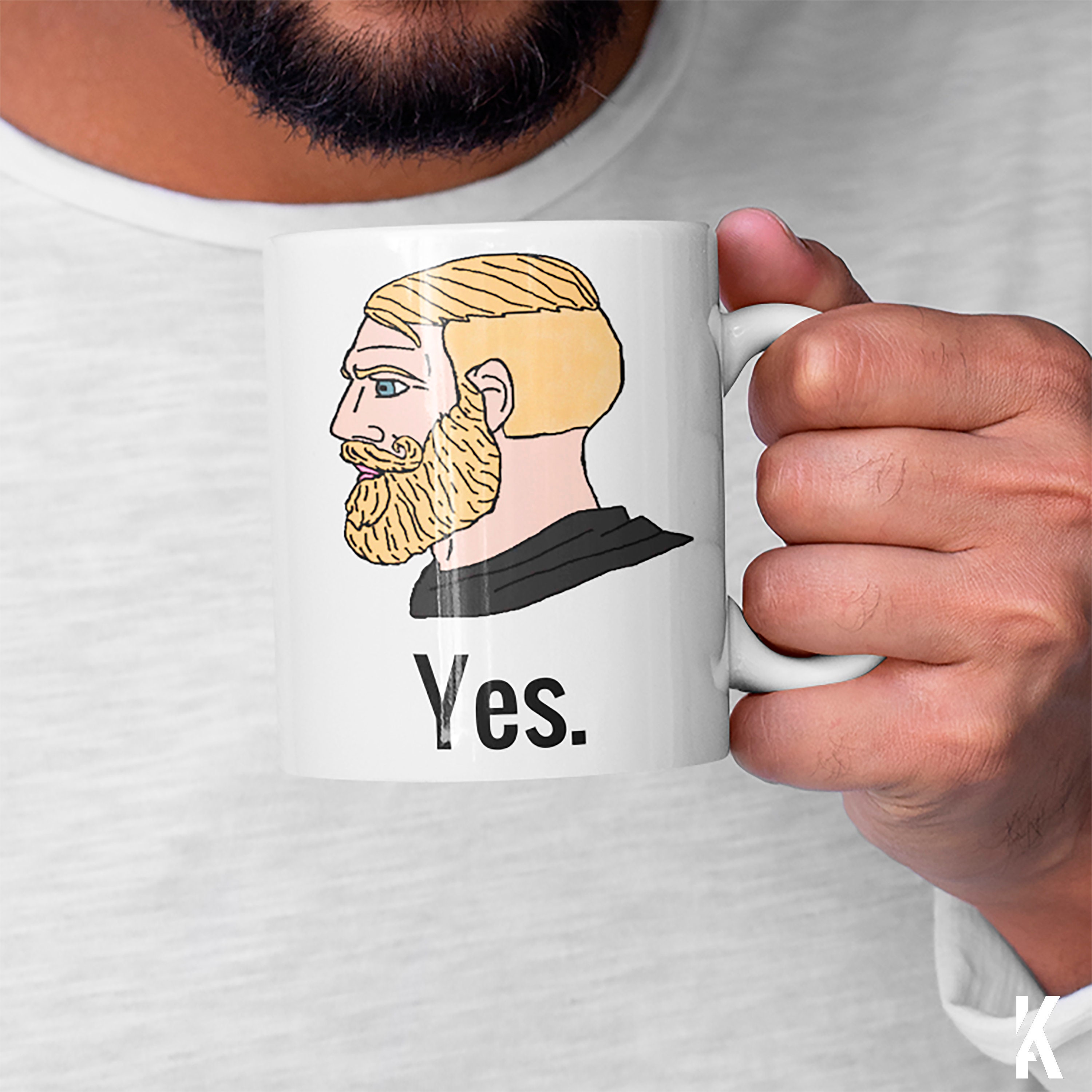 Chad Meme Mug Chad Mug Yes Chad Yes Meme The Chad Reddit Etsy