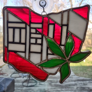 State of Ohio in red and gray