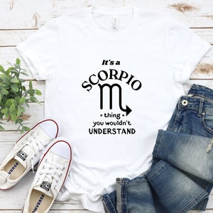 Zodiac Horoscope Shirt, Scorpio Zodiac Shirt, Zodiac Sign Scorpio Shirt, Horoscope Shirt, Birthday Gift for Interested in Astrology, UNISEX