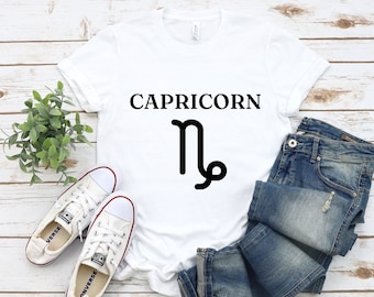 Capricorn Shirt | Zodiac Sign Tshirt | Capricorn Zodiac T-Shirt | Capricorn Birthday Tee | Gift for Capricorn | Astrology Personality Outfit
