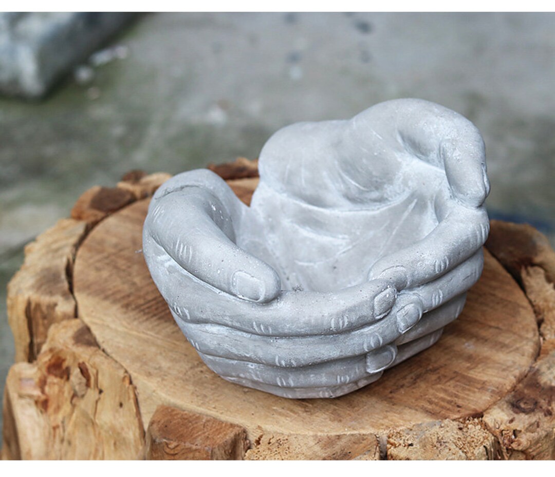Stampo In Silicone Fai Da Te Per Posacenere E Portacandele, Forma Libera Per Cemento, Gesso, Argilla, Vaso Per Piante Grasse, Resistente Al Calore - 2