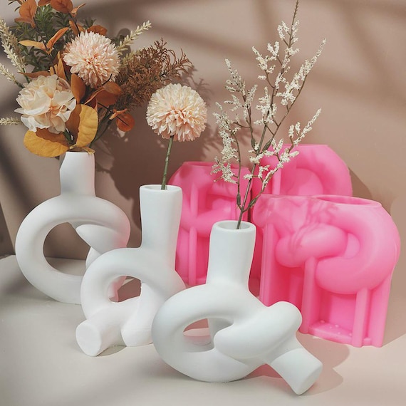 Moule Pour Pot En Béton – Vase En Ciment Moderne – Moule DIY Décoration