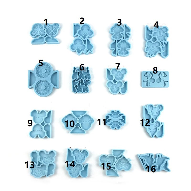 DIY Shiny Mouse Head Silicone Mold Handmade Epoxy Straw Topper Moulds Jewelry DIY Shiny Mouse Head Silicone Mold Handmade Epoxy Straw Topper Moulds Jewelry