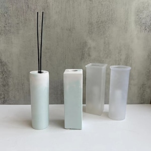 Round & Square Vase Silicone Mold: DIY Resin Plaster Art