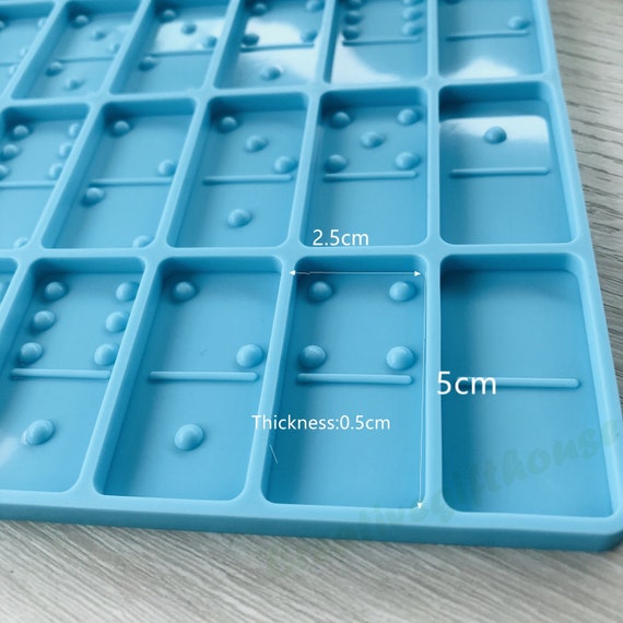  Round Thick Domino Molds, Domino Molds for Resin