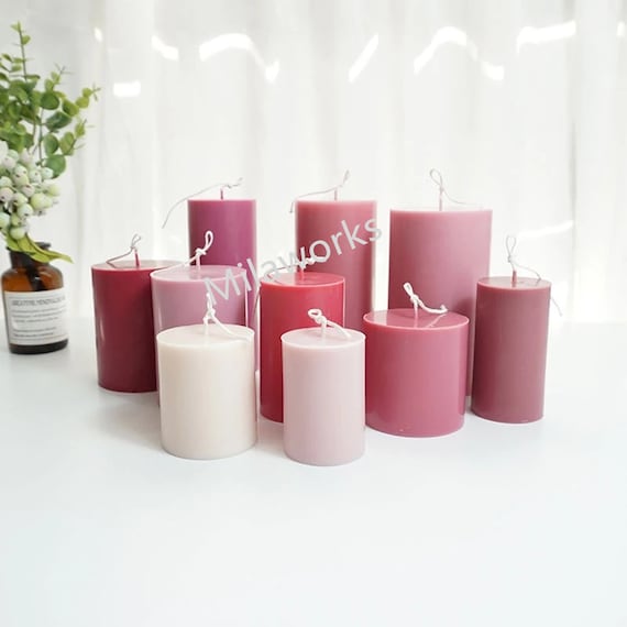 Cylindrical Pillar Candle Molds for Candle Making DIY Soy Wax