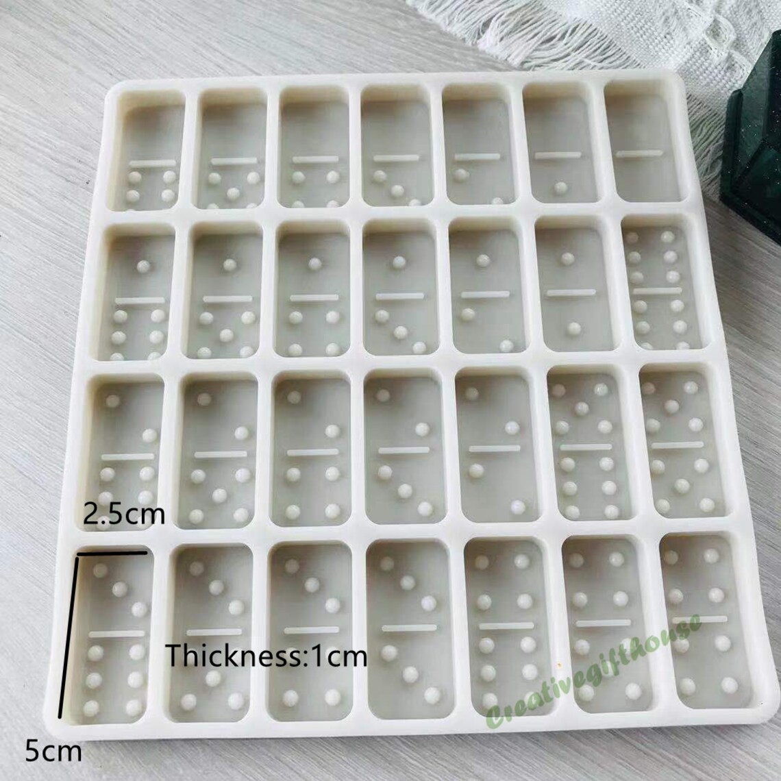 Standard domino silicone mold domino resin mold Etsy