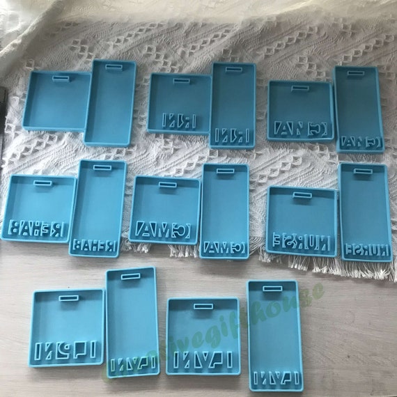 Home & Hobby Molds Medical badge resin mold PTC badge mold