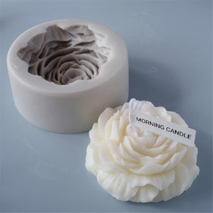 Large Peony Flower Aromatherapy Candle Silicone Mould,3D Flower Chocolate, Rose Mold,soap mold,clay mold,Plaster Mold