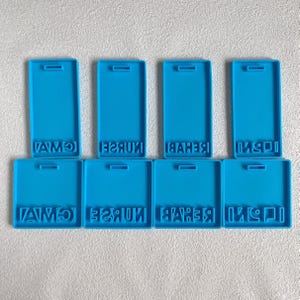 Medical Badge Resin Mold: Nurse, LVN, CNA, CMA