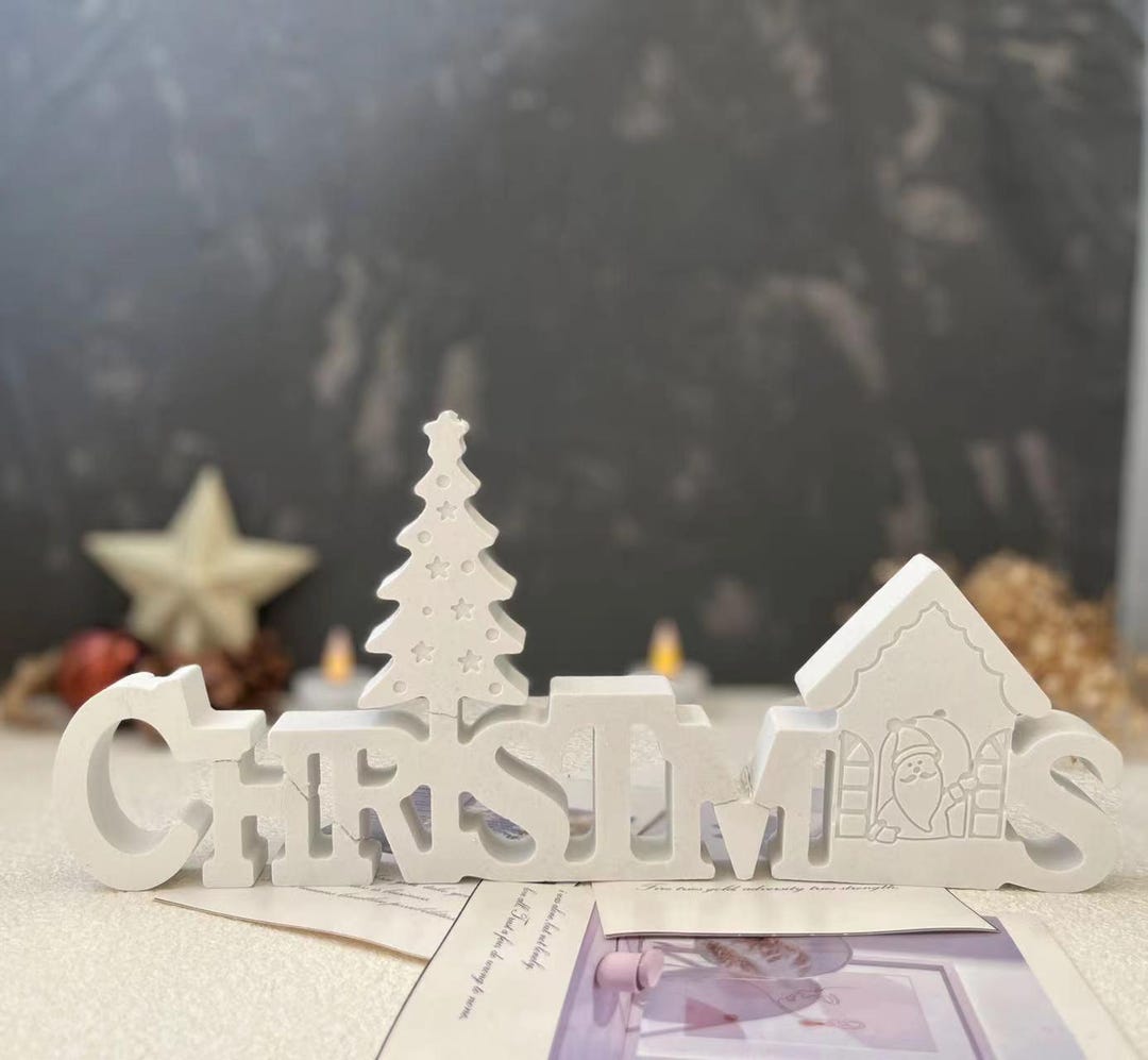 SVOCK Stampo in Silicone per Colata di Gesso 3D Fai da Te - Forma di Casa per Candele e Decorazioni