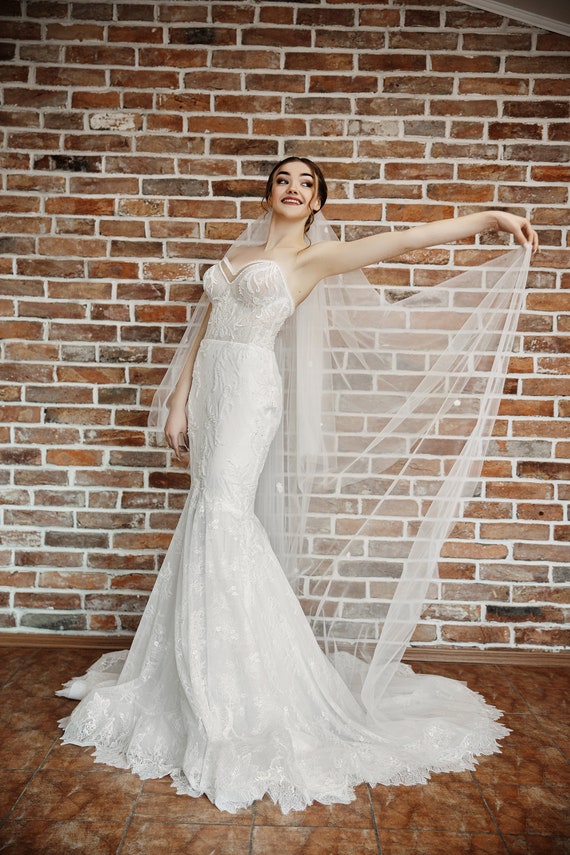 Hochzeitskleid Jacqueline Elfenbein | Etsy