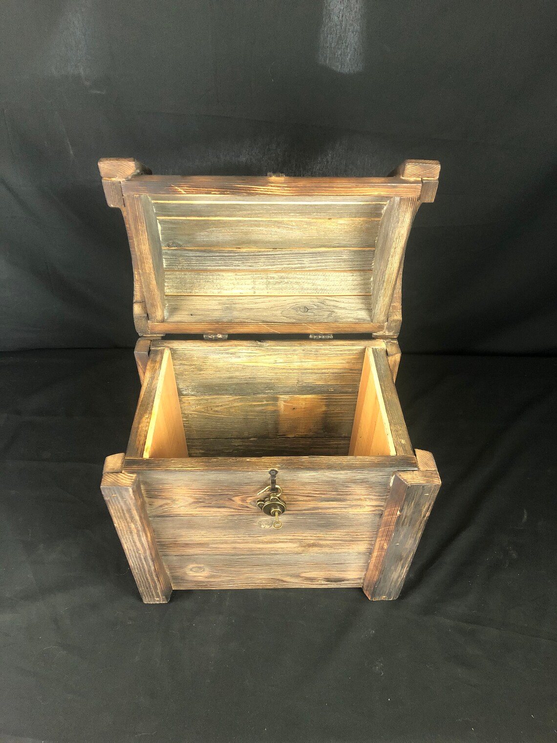 Small Handmade Reclaimed Barnwood Pirate Chest Etsy