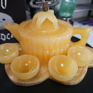 Yellow Jade Tea Set