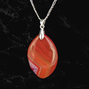 Agate Necklace Pendant Mothers Day Gifts First Mothers Day Wiccan Necklace Wiccan Jewelry Lovely Brown & Purple Sterling Silver Plated Chain