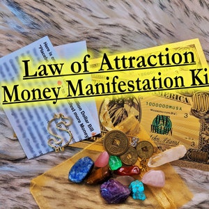 2 Gold Million Dollar Bill Kit Lucky Man Gold Plated Altar Hoodoo Money Magic Manifestation Thank You Gift Witchcraft Wicca Occult Conjure
