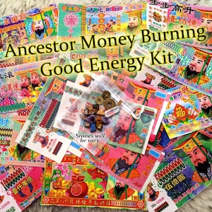 88 Joss Ancestor Geld Kit Zauber Hexerei Stammbaum Altar Okkult Hoodoo Voodoo Wicca Hexe Reichtum Manifestation Necromancy Karma Magie