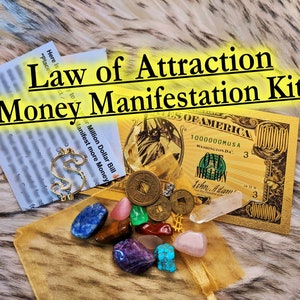 1 Gold Million Dollar Bill Kit Lucky Man Gold Plated Altar Hoodoo Money Magic Manifestation Thank You Gift Witchcraft Wicca Occult Conjure