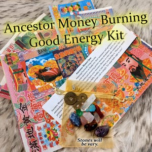 33 Pieces High Denomination Ancestor Money Karma Kit Magic Joss Spiritual Ritual Manifestation Spell Drawing Witchcraft Wicca Occult Conjure
