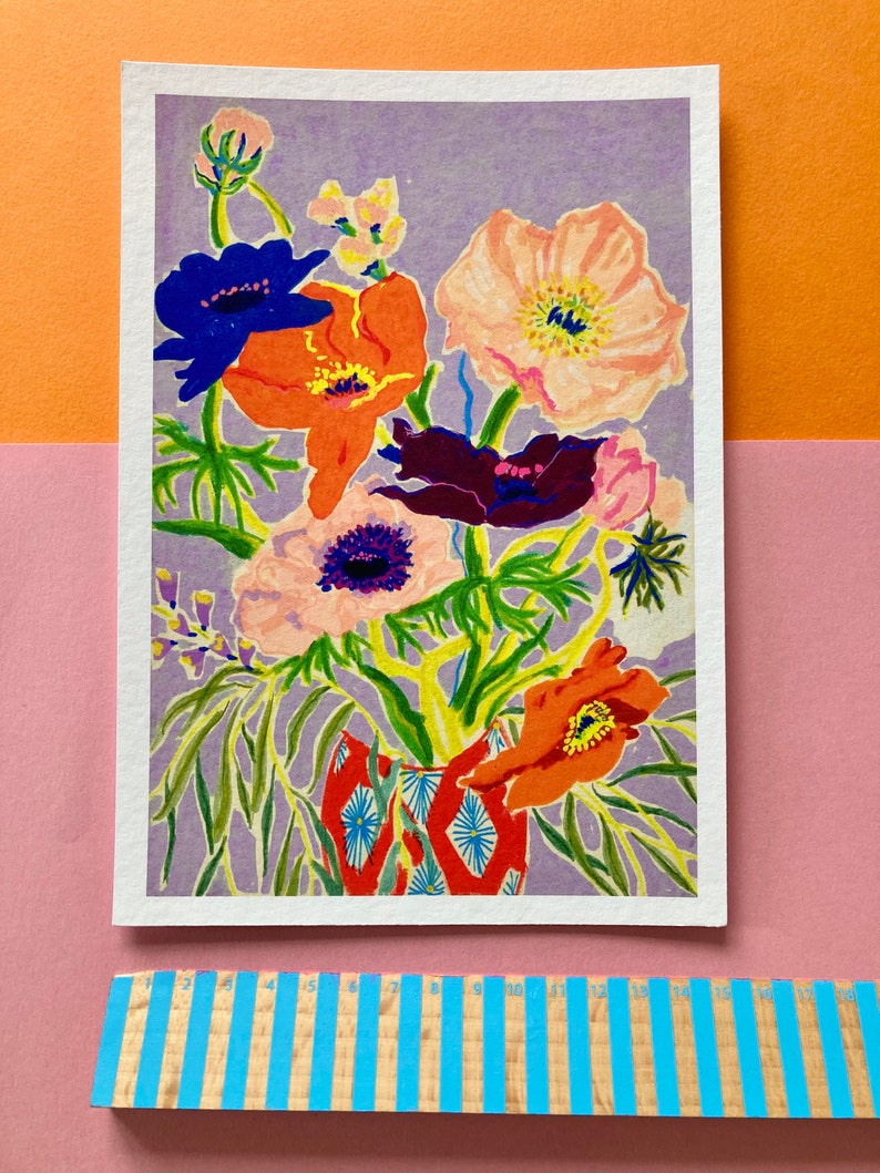 Lilac Flowers,Alice Brisland,Signed Art,Giclée Print,Art for the Home, Anniversary gift, Wedding gift, Birthday Gift, Uk wall art, Art print image 4