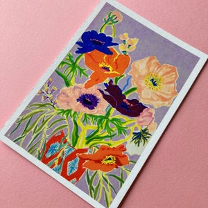 Lilac Flowers,Alice Brisland,Signed Art,Giclée Print,Art for the Home, Anniversary gift, Wedding gift, Birthday Gift, Uk wall art, Art print image 2