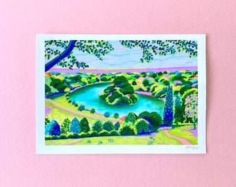 Richmond Hill, Signed Art, Giclée Print, Art for the Home, Anniversary gift, Wedding gift, Birthday Gift, Uk wall art, Art print