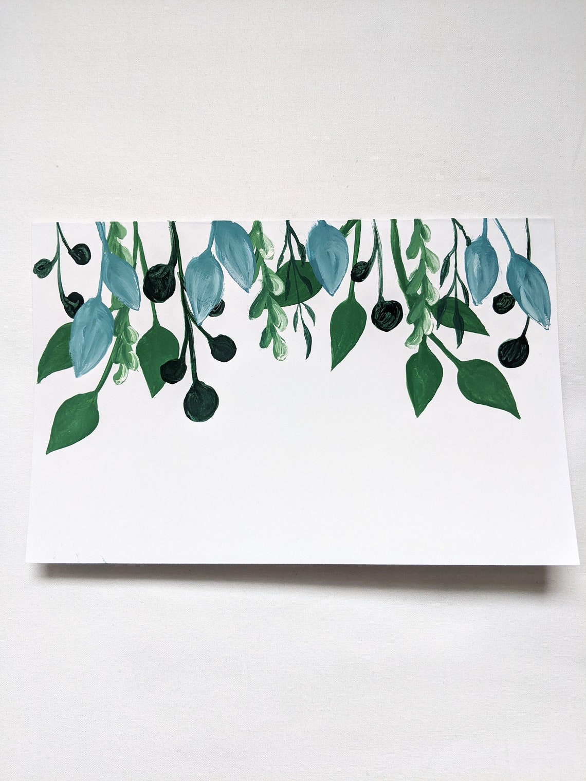 Leaf Card Etsy