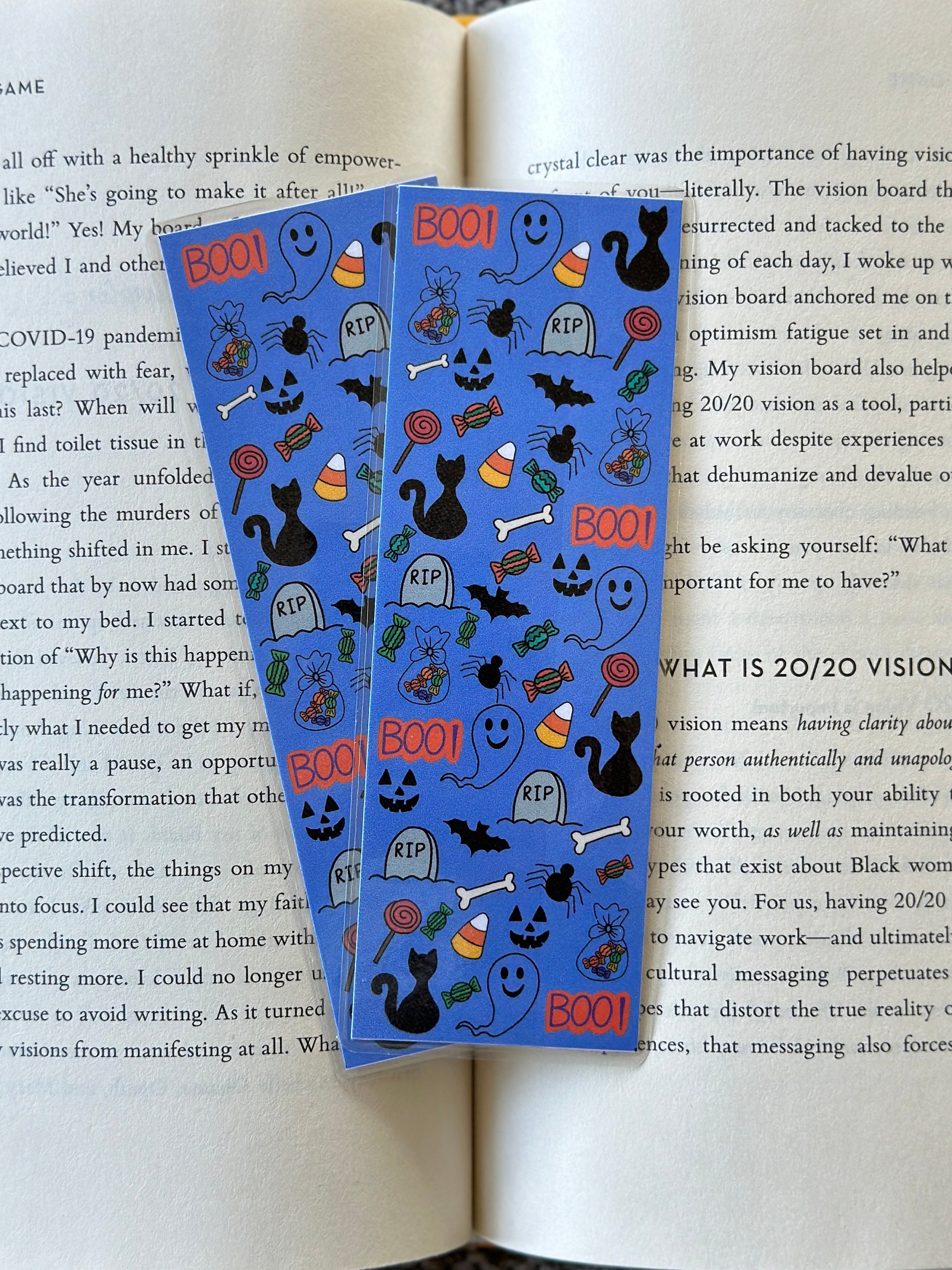 Halloween Bookmarks for Kids Spooky Bookmarks Laminated Etsy