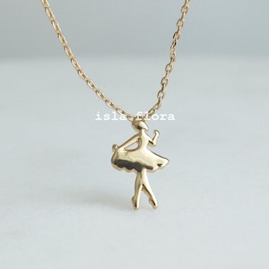 Ballerina Pendant Necklace, Dancer, Childhood Memories, Nostalgic Charm, Delicate, Minimalist Jewelry, Ballet Student, Daughter Her Gift