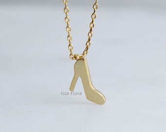 Small Simple High Heel Shoe Pendant Necklace, Independent Symbol, Chic and Stylish, Empowered, Minimalist Jewelry, Bridesmaid Gift