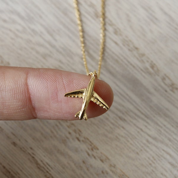 Airplane Necklace Etsy