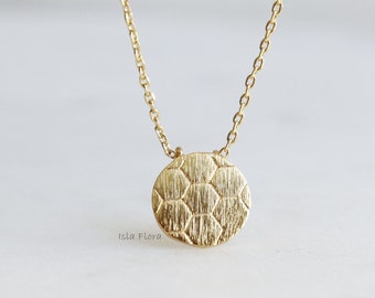 18k Gold Dipped Soccer Ball Pendant Necklace, Spirit of the Game Delicate, Dainty, Brushed, Minimalist Jewelry, Layering, Bridesmaid Gift