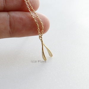 Delikatny mini naszyjnik z kością życzeń - amulet na szczęście, fortuna, mały szyk, złoto, srebro, delikatny, minimalistyczna biżuteria, prezent dla druhny
